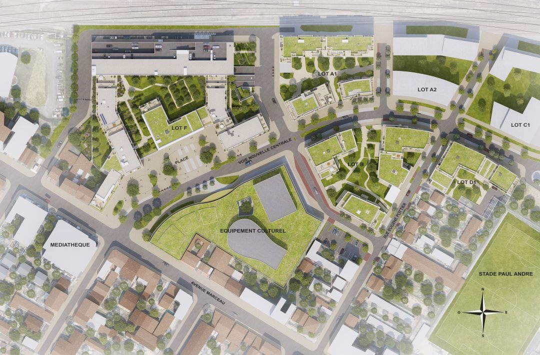 Programme immobilier LES TERRASSES MARCEAU TR2 D1 à Drancy