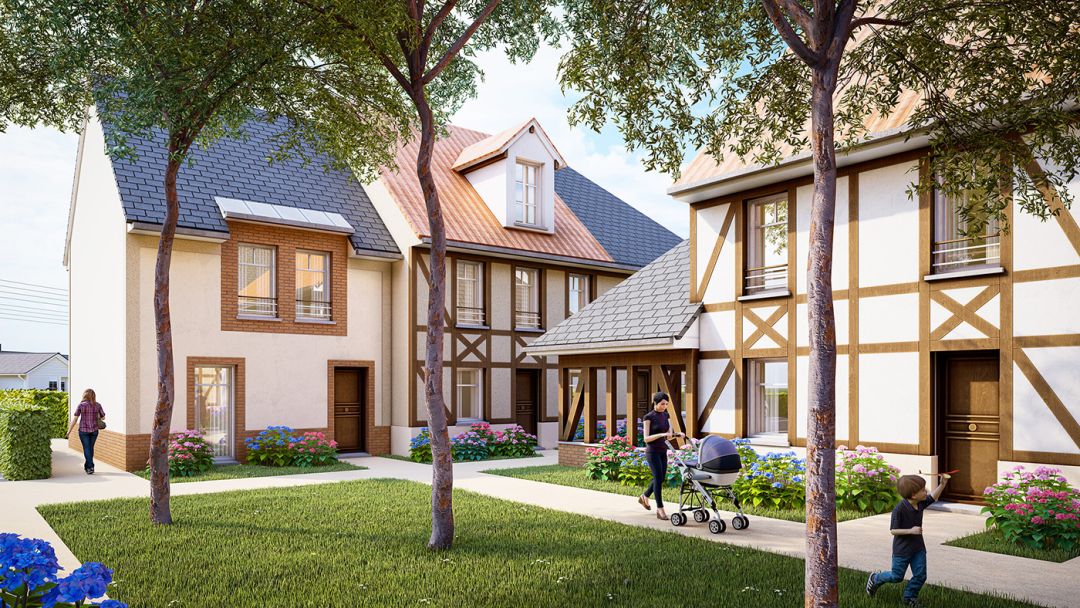 Programme immobilier LES COTTAGES DU CHEMIN VERT à Cabourg