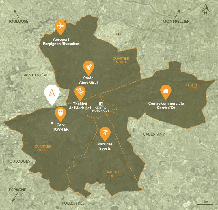 Programme immobilier Les Albères lots loués à Perpignan