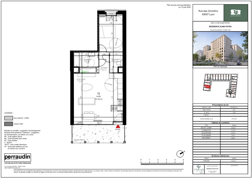 Programme immobilier Alma Petra à Lyon 7e Arrondissement