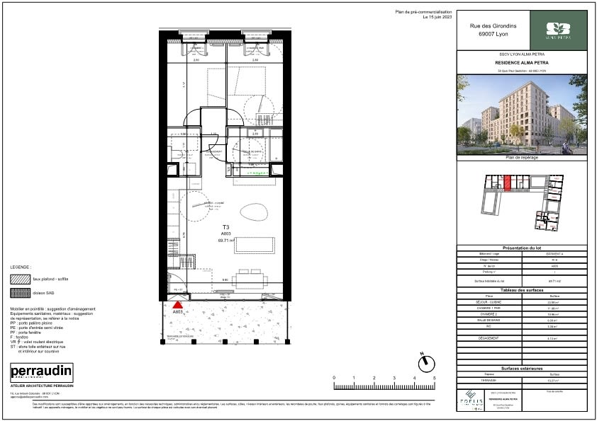 Programme immobilier Alma Petra à Lyon 7e Arrondissement
