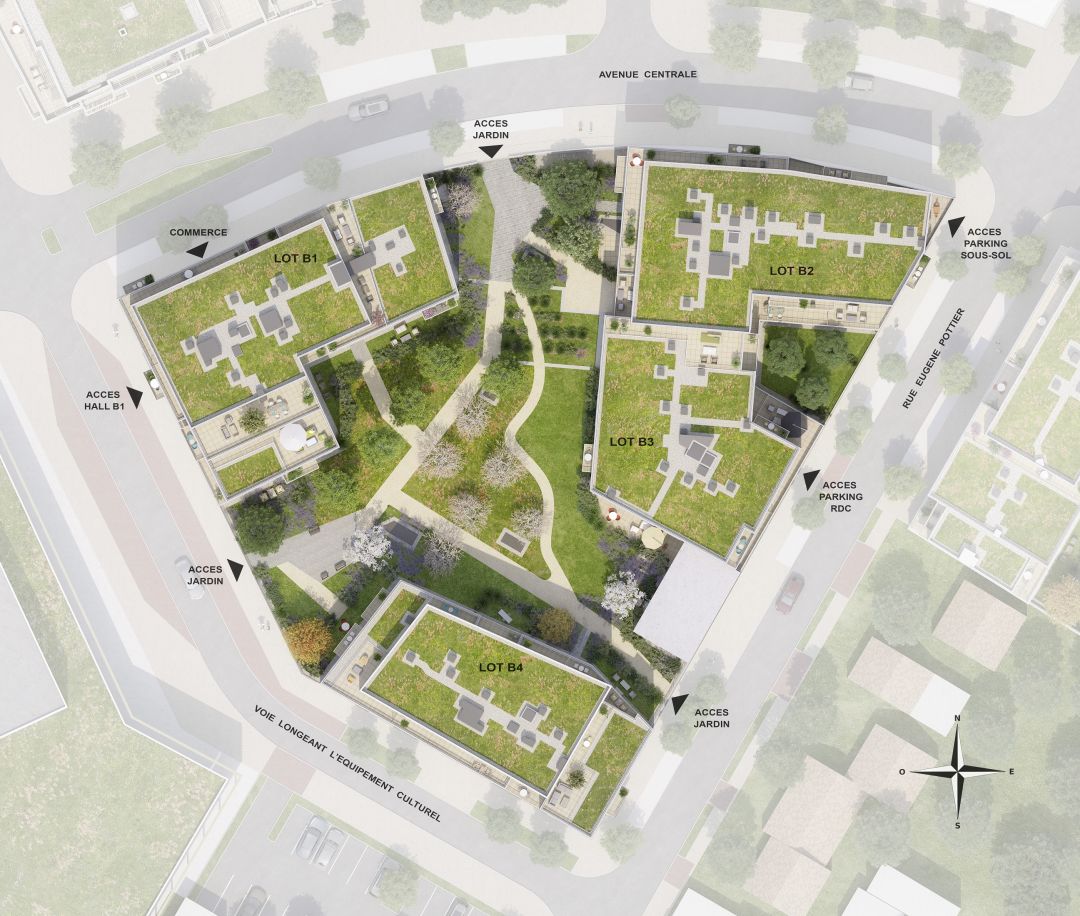 Programme immobilier LES TERRASSES MARCEAU TR2 B à Drancy