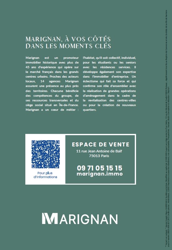 Programme immobilier Parc en ciel à Paris 13e Arrondissement