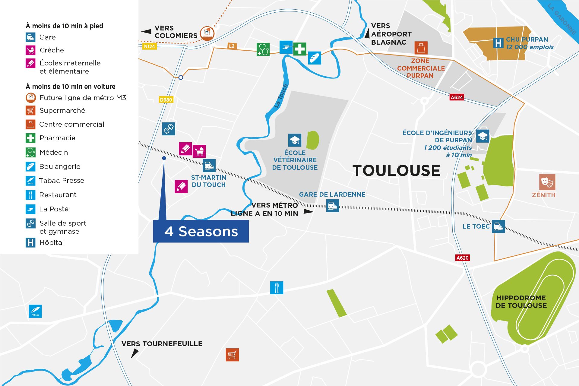 Programme immobilier 4 SEASONS à Toulouse