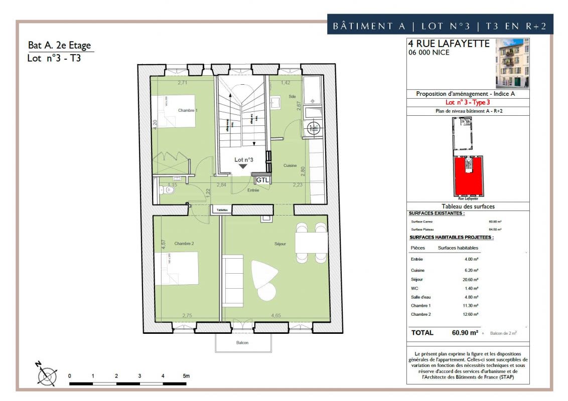 Programme immobilier Rue Lafayette à Nice