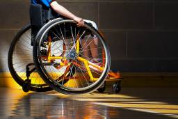 Child in wheelchair