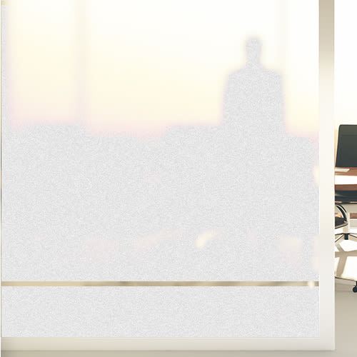 Permanent Adhesive Vinyl Window Film (12X15FT) Frosted Pearl