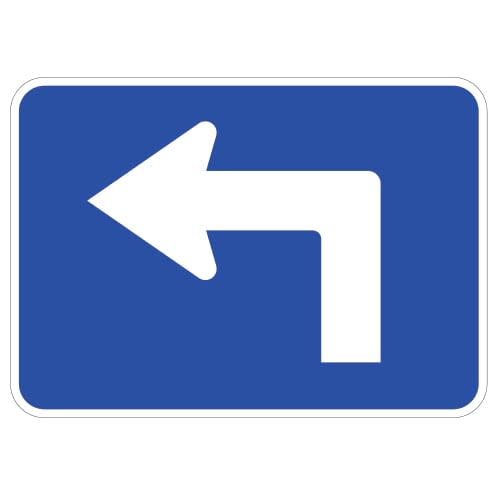 -purpose-目的を持つ Advance Turn Arrow Auxiliary Sign, Blue | Grimco