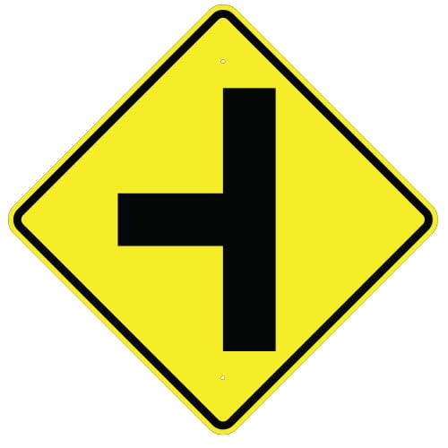 Cross Road Symbol Sign