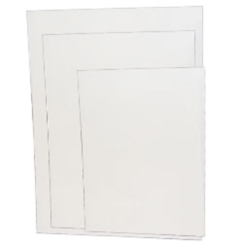 White Anodized Aluminum Sign Blanks for Street and Traffic Signs