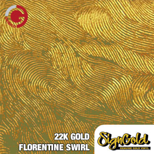 Florentine Leaf - Gold Vinyl Film for Stunning Graphics and Signage –  Crafter NV