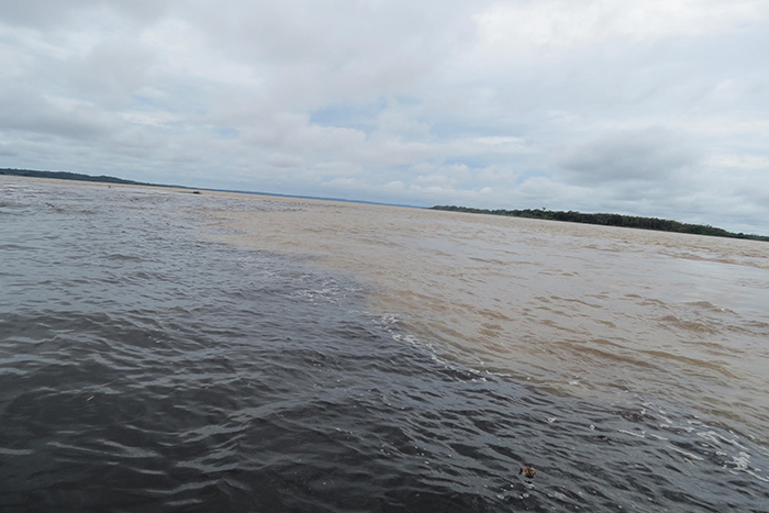 Encontro do Rio Negro e Solimões.