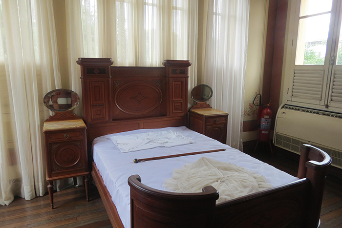 Quarto do Eduardo Ribeiro. Um dos cômodos que a casa permite visitação.