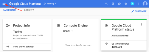 project dashboard
