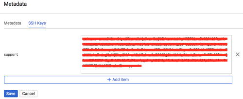 copy-paste public key content