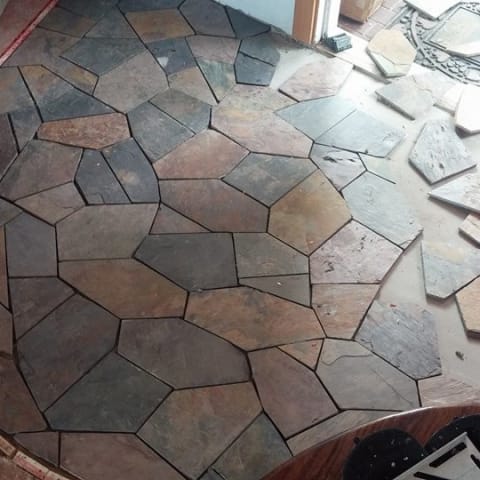 Custom tile floors with options for heated floors for those chilly Oregon winters