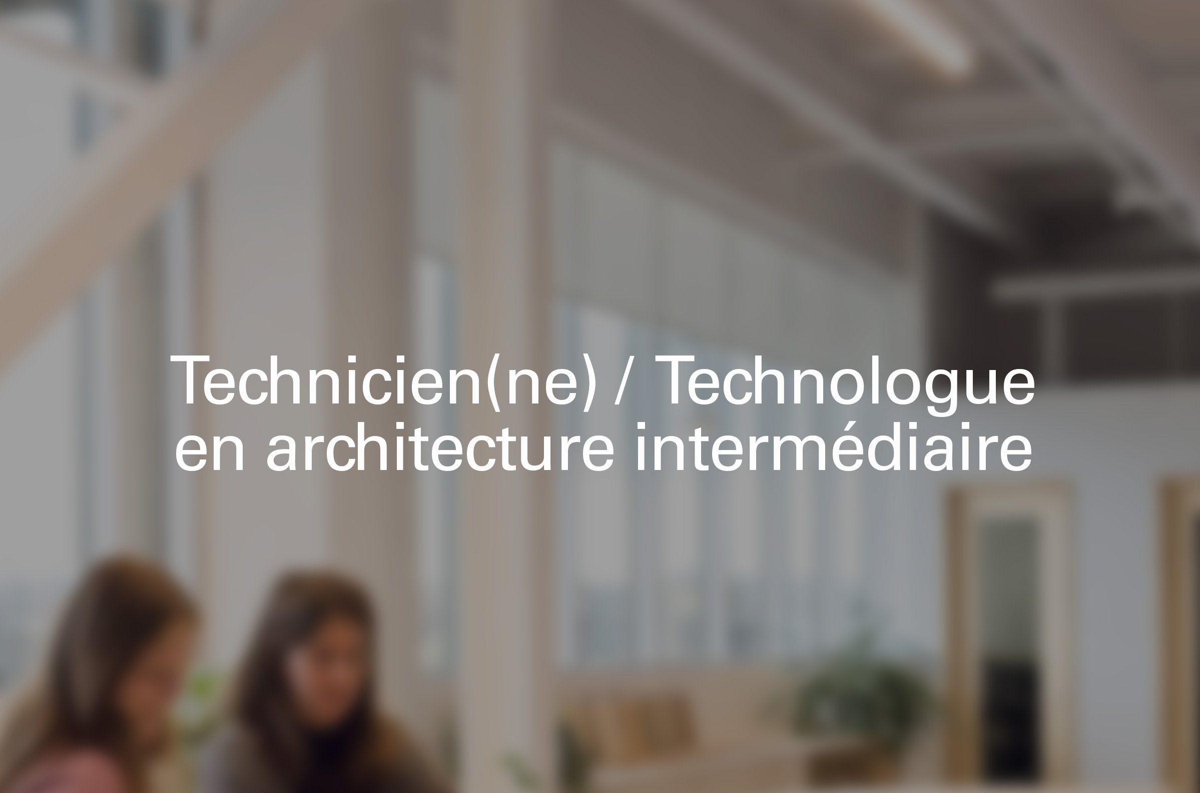 Offre d'emploi ! Technologue