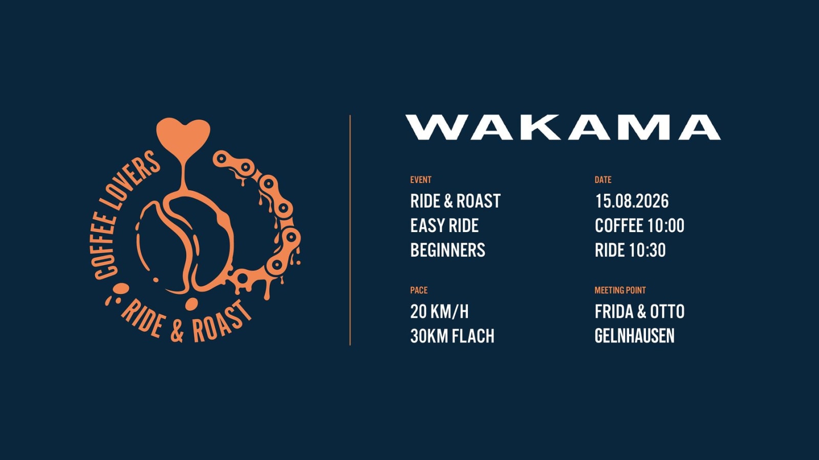 🚴 WAKAMA Ride & Roast / Easy Ride #BeginnerEdition