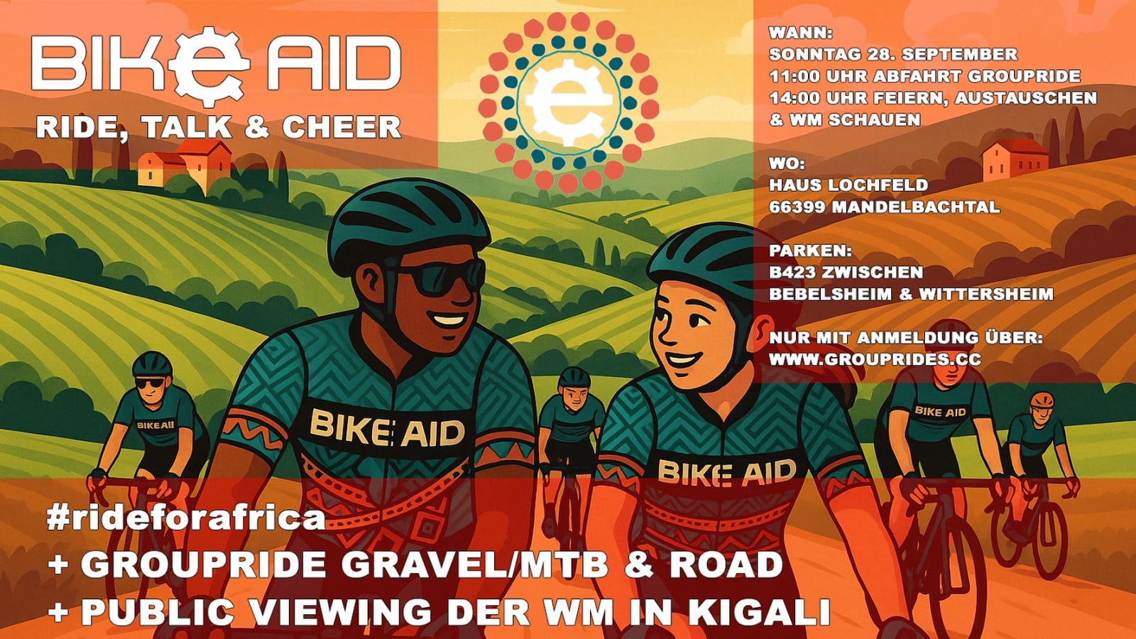 BIKE AID – Ride, Talk & Cheer zur Radsport-Weltmeisterschaft in Kigali