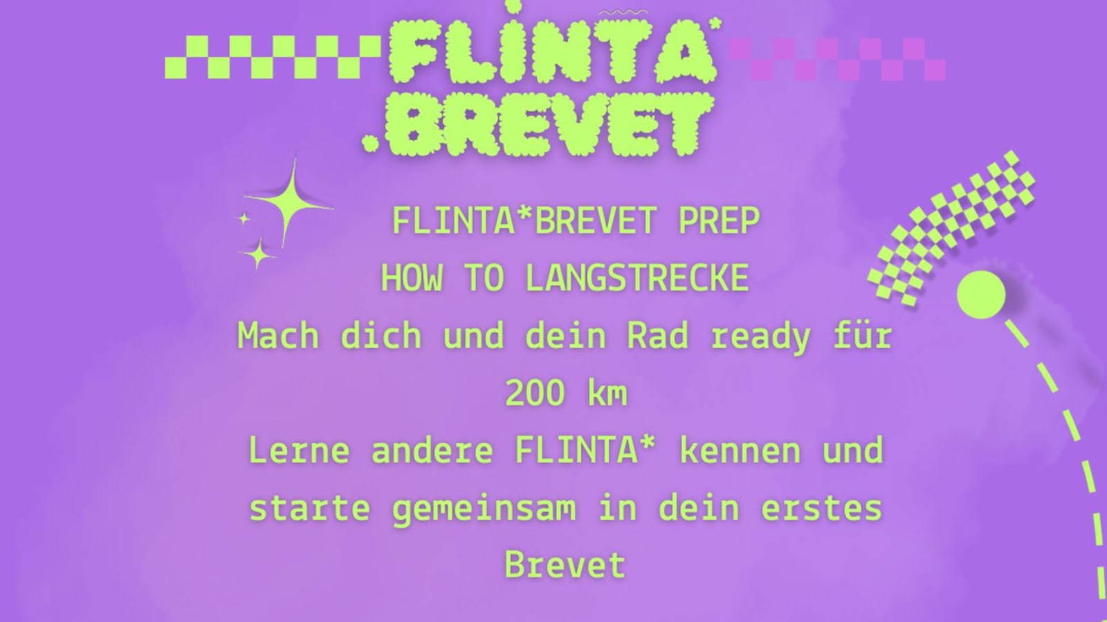 FLINTA* Brevet Prep How to Langstrecke
