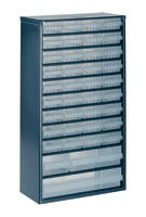 Skuffereol med 40 skuffer