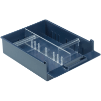 Skillevegg til reolskuff 4-800 Transparent Medium