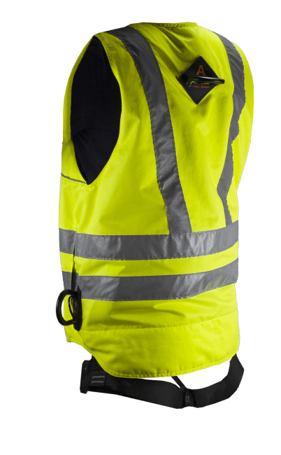 Fallsele med vest og støttebelte - slideshow 1