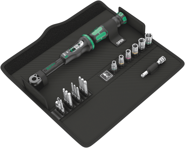 Click-Torque A 6 Set 1 Momentnøkkelsett 2,5-25Nm 20 deler