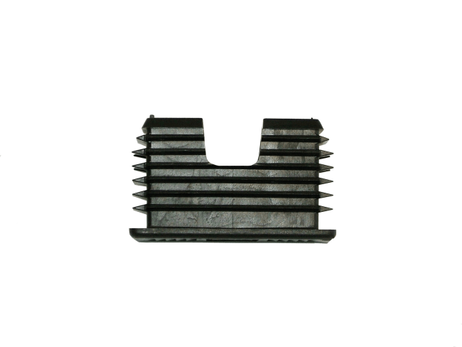ENDEKAPPE 58X25MM SORT
