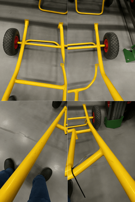 Fattralle 2-Hjuls 200 kg lufthjul
