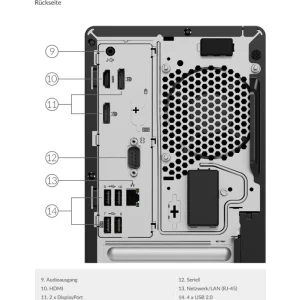 Lenovo ThinkCentre M70t Tower Mini PC - Intel® Core™ i5-11400 - 16GB - 512GB SSD - Intel® UHD Graphics