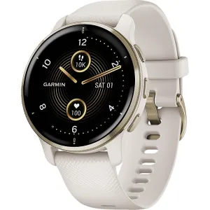 Garmin Venu 2 PLUS, Verstärktes Polymergehäuse und Silikonarmband, 43 mm
