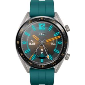 Huawei Watch GT Active, 46-mm-Edelstahlgehäuse, Fluorkautschukband