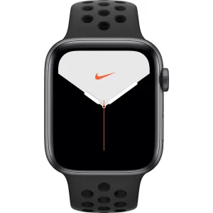 Apple Watch Nike Serie 5 GPS + Cellular, 44 mm Aluminium-Gehäuse, Sportarmband