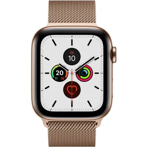 Apple Watch Series 5 GPS + Cellular, 40-mm-Edelstahlgehäuse, Milanaise Loop
