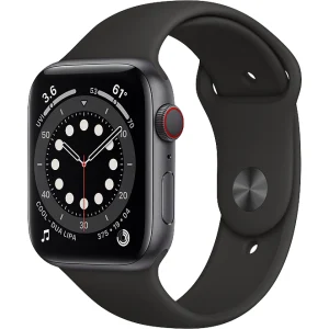 Apple Watch Series 6 GPS + Cellular , Space gray Aluminium case and sport band, 44mm