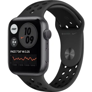 Apple Watch Nike Series 6 GPS, Space gray Aluminium case and sport band, 44mm