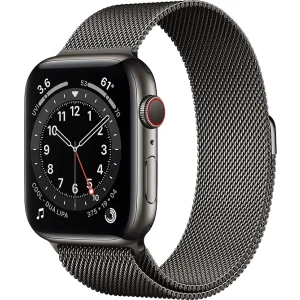 Apple Watch Series 6 GPS + Cellular , 40-mm-Edelstahlgehäuse, Milanaise Loop