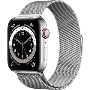 Apple Watch Series 6 GPS + Cellular , 40-mm-Edelstahlgehäuse, Milanaise Loop
