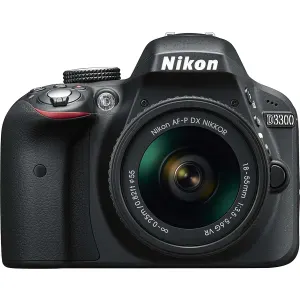 Nikon D3300 SLR-Digitalkamera Kit + AF-P 18-55 VR schwarz