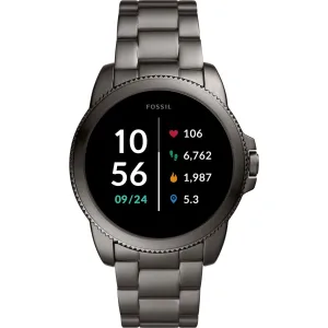 Fossil Gen 5E Herren-Smartwatch, 44-mm-Edelstahlgehäuse
