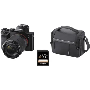 Sony-Kamera ALPHA 7 Kit + Case + 32GB Memory Card