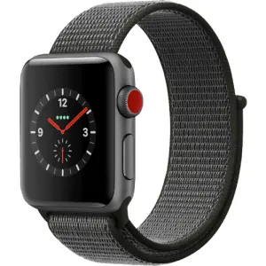 Apple Watch Series 3 GPS + Cellular, 38 mm Aluminium-Gehäuse, Sportarmband