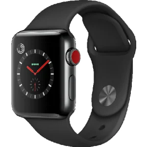 Apple Watch Serie 3 GPS, 42 mm, Edelstahlgehäuse, Sportarmband