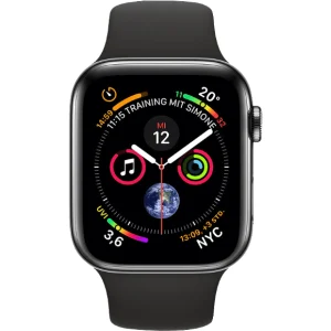 Apple Watch Series 4 GPS + Cellular, 40 mm Edelstahlgehäuse, Sport Loop / Band