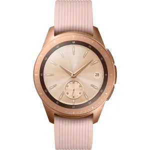 Samsung Galaxy Watch LTE, 42 mm, Edelstahlgehäuse, Silikonarmband