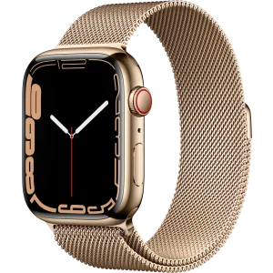 Apple Watch Series 7 GPS + Cellular, Stainless Steel Case, 41mm