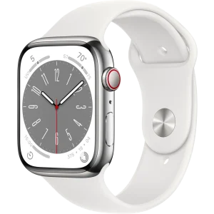 Apple Watch Series 8 GPS + Cellular, Stainless Steel Case, 45mm