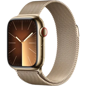 Apple Watch Series 9 GPS + Cellular, Edelstahlgehäuse, 41 mm