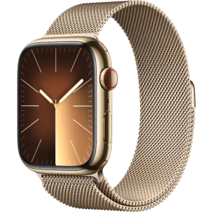 Apple Watch Series 9 GPS + Cellular, Stainless Steel Case, 45mm